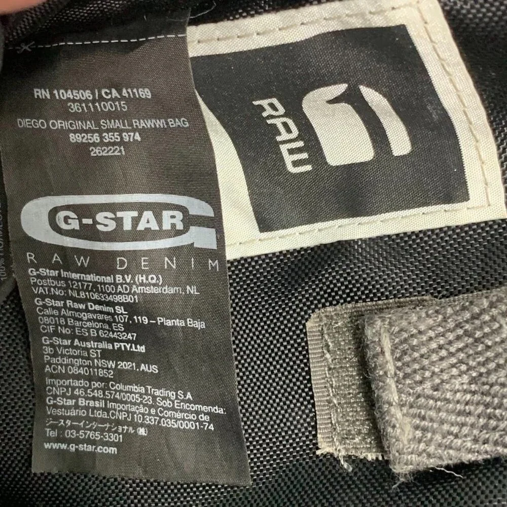 G-STar Raw Adults‎ Diego Original Zipper Pocket Adjustable Star Bag